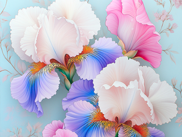 An elegant dancer in a pinkish-purple dream