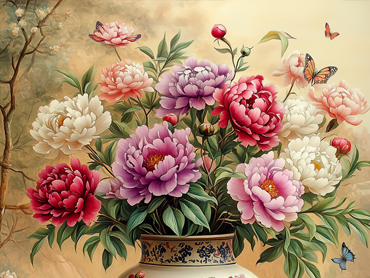 Explore the profound charm of peonies